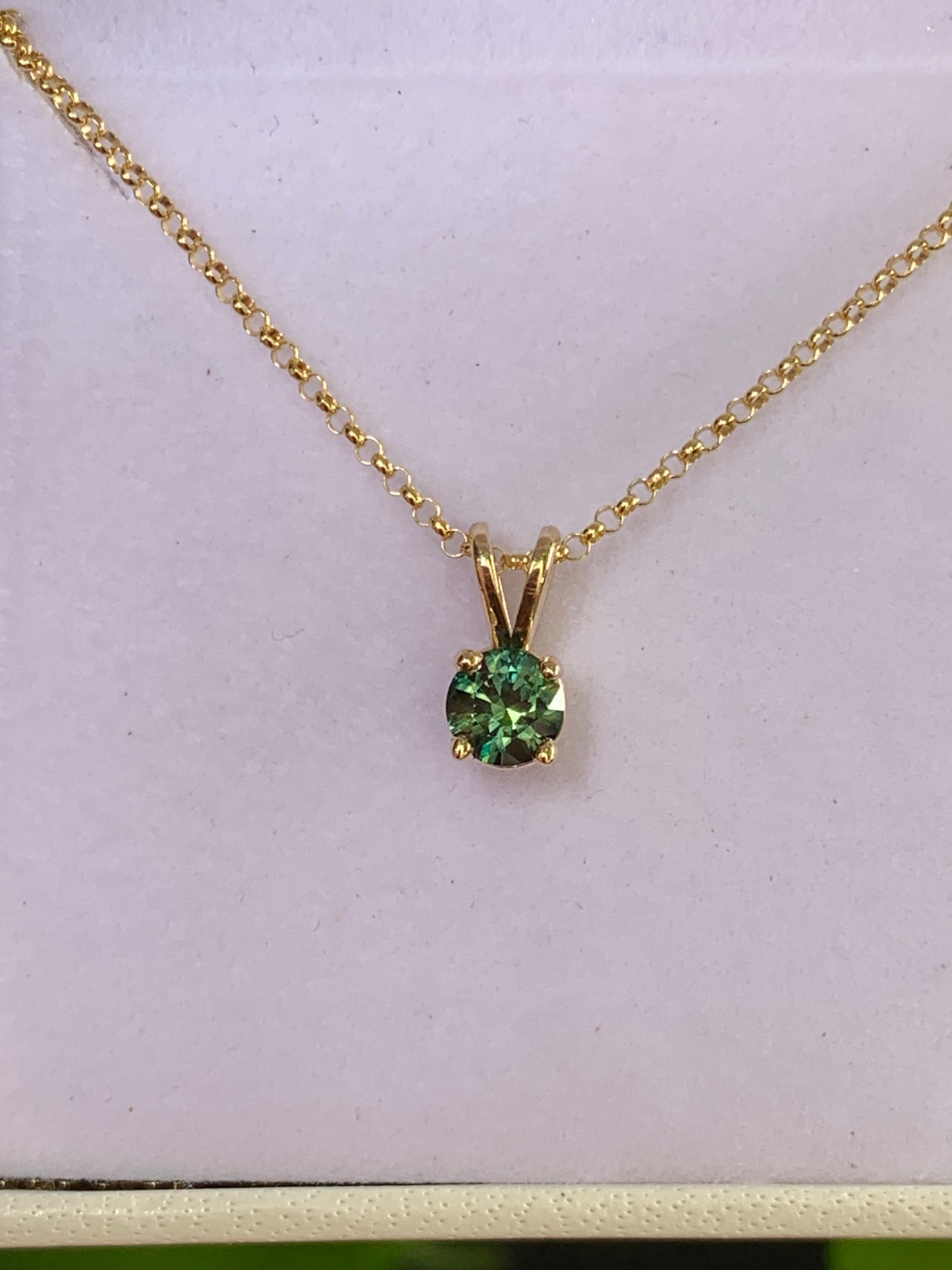 Teal Australian Parti Sapphire Necklace