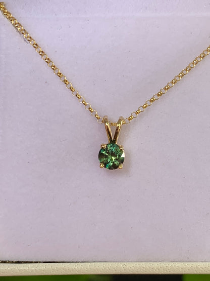 Teal Australian Parti Sapphire Necklace