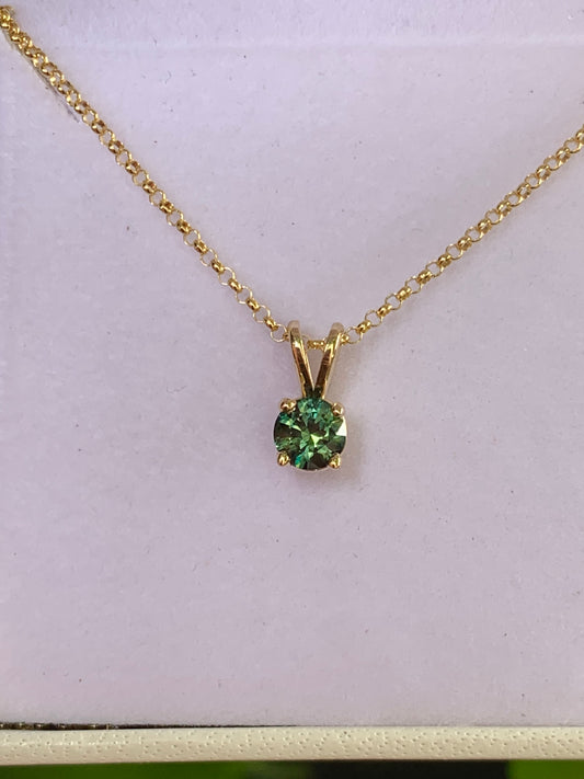 Teal Australian Parti Sapphire Necklace