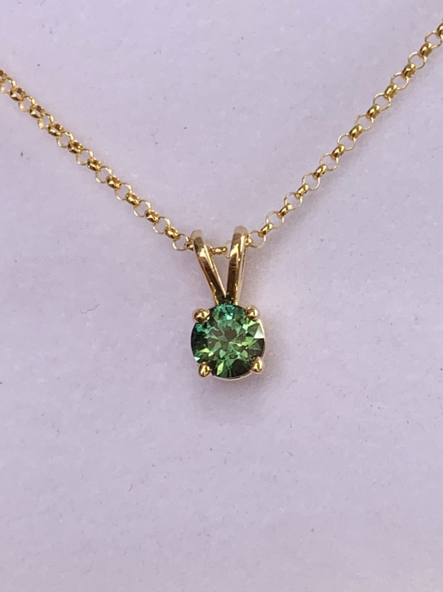Teal Australian Parti Sapphire Necklace