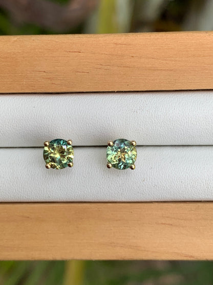 Australian Parti Sapphire Earrings