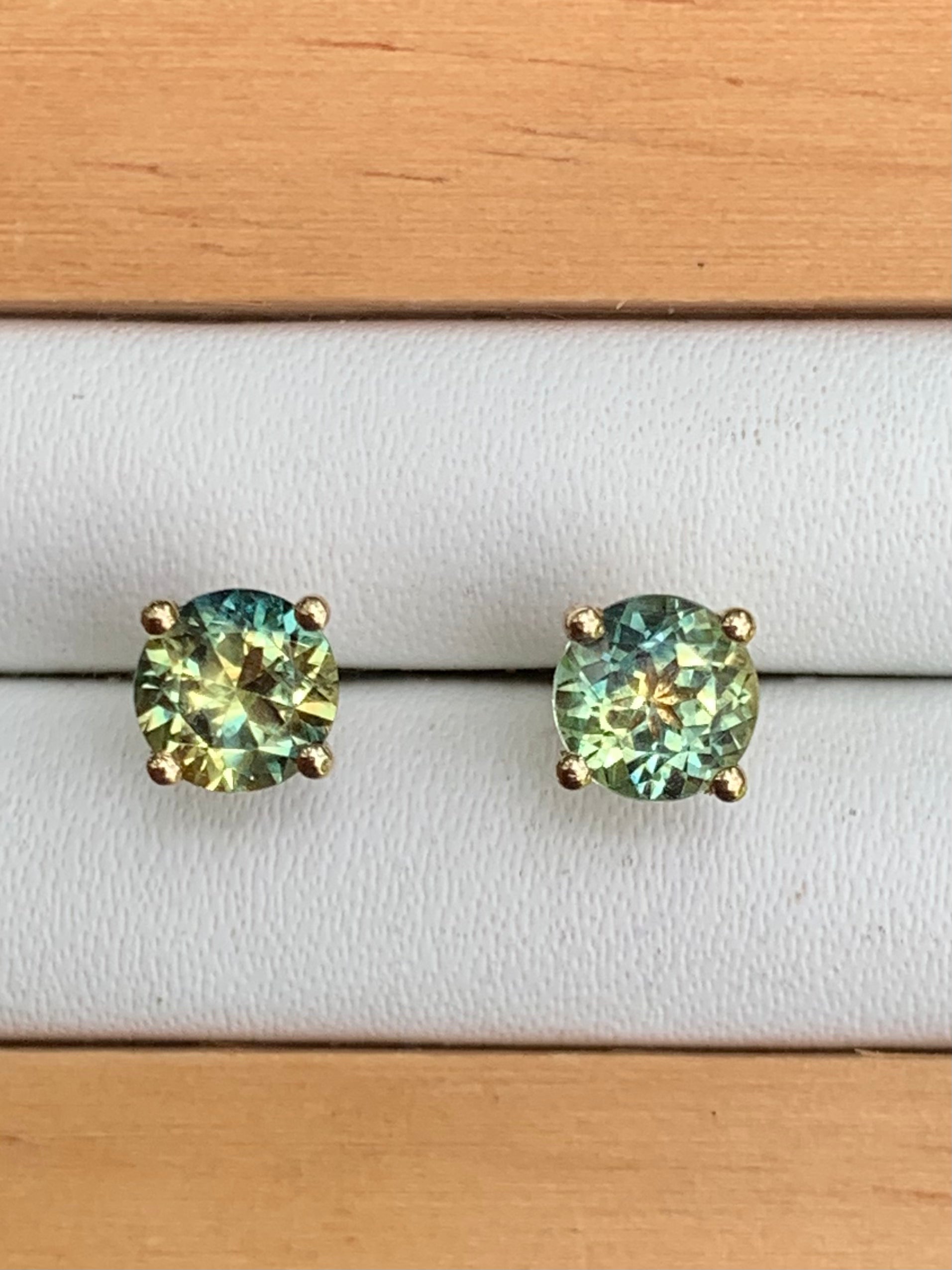 Australian Sapphire Stud Earrings