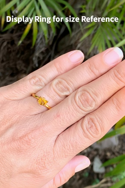Natural orange Australian sapphire with vibrant colour and brilliant sparkle
