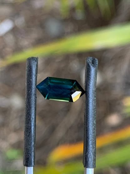 Dark blue faceted Australian sapphire suitable for bespoke jewellery