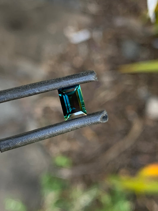 0.81ct Dark Teal Australian Sapphire