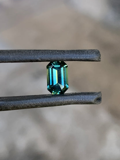 0.86ct Teal Australian Sapphire