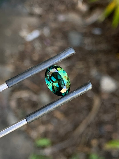 2.64ct Teal Australian Parti Sapphire
