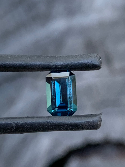 0.97ct Dark Teal Australian Sapphire