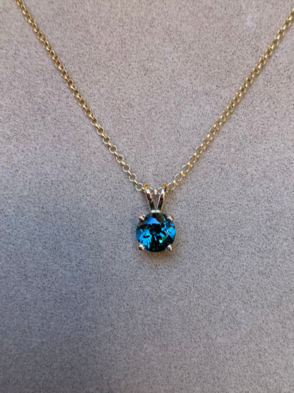 Gold Australian Sapphire Necklace