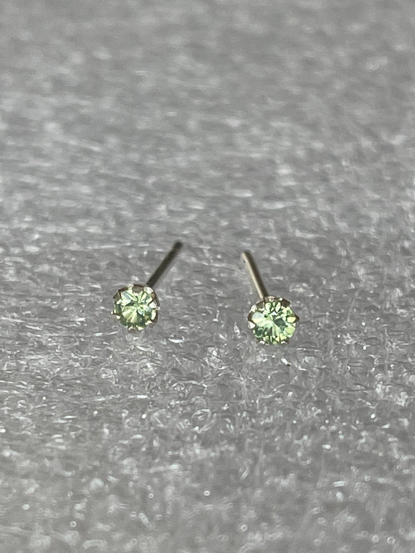 Australian Sapphire Earrings 3mm