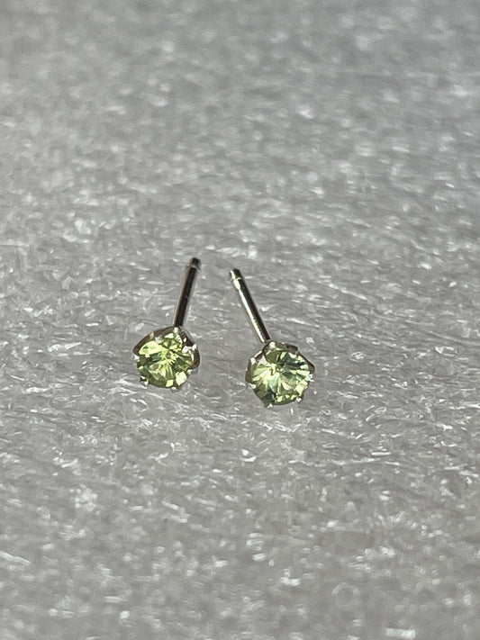 Australian Sapphire Earrings 3.5mm
