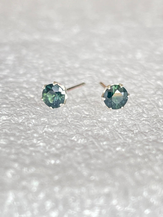 Australian Sapphire Earrings 4mm